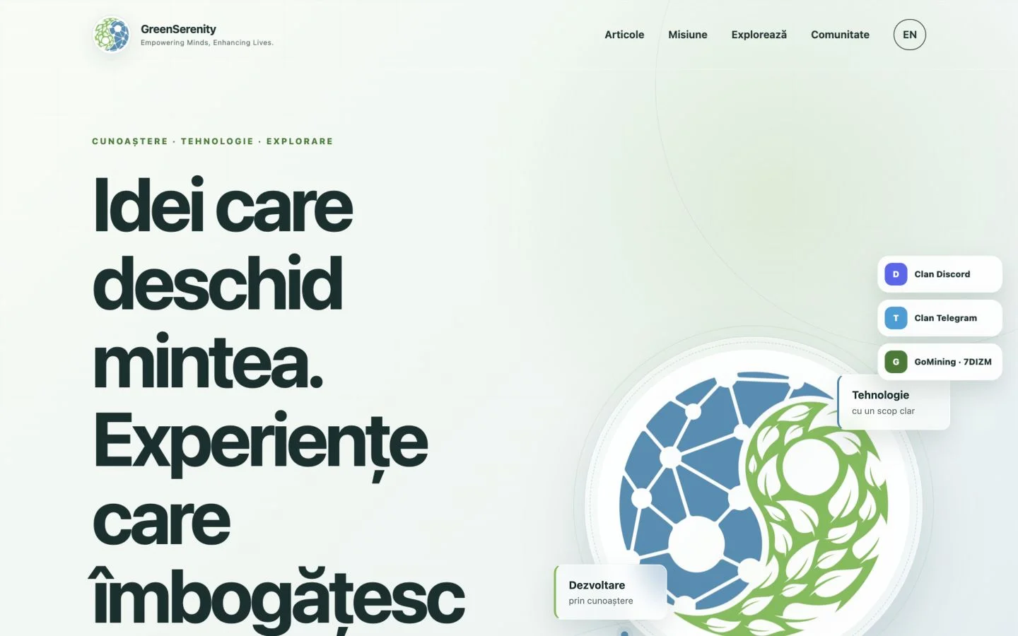 GreenSerenity — previzualizare proiect